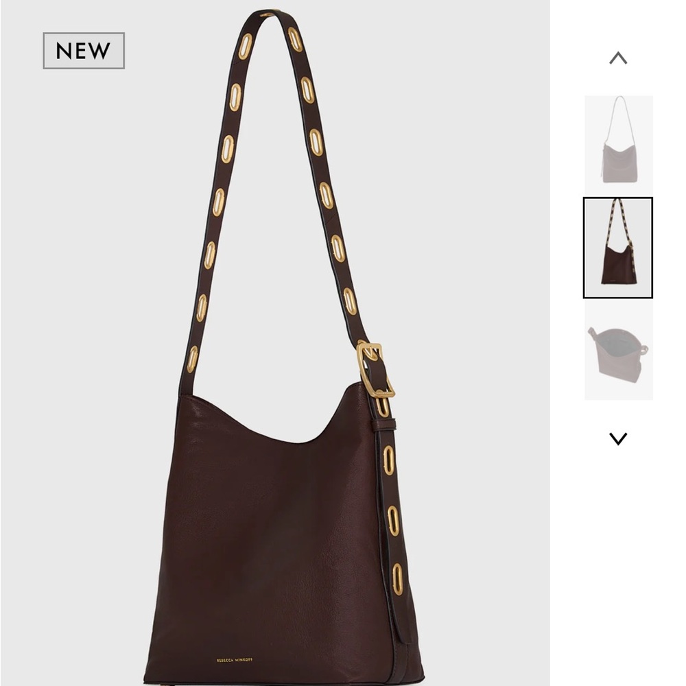 Rebecca Minkoff Elegant Brown Leather Shoulder Bag